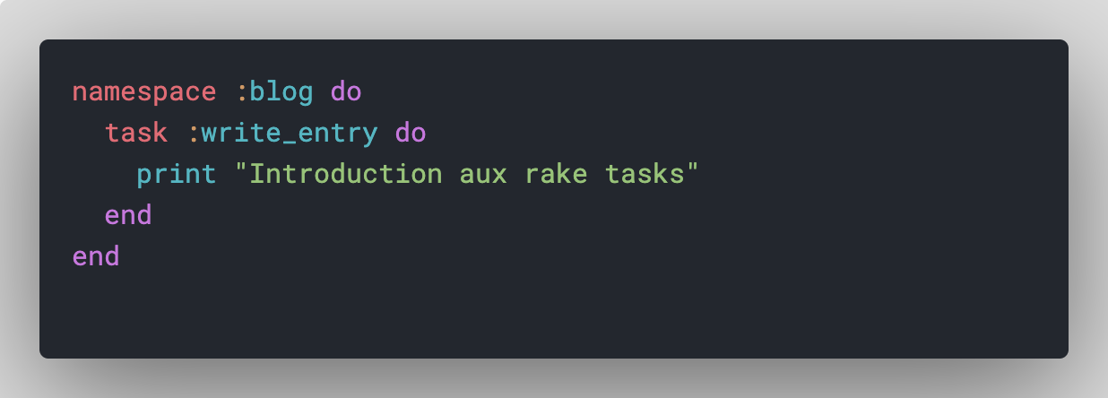 Introduction aux “Rake tasks”